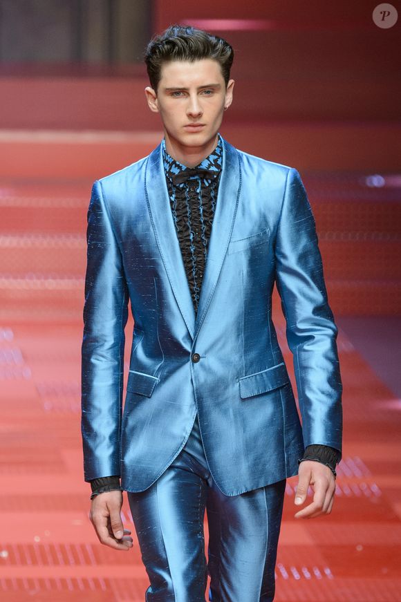 Noé Elmaleh au défilé de mode Hommes "Dolce & Gabbana".