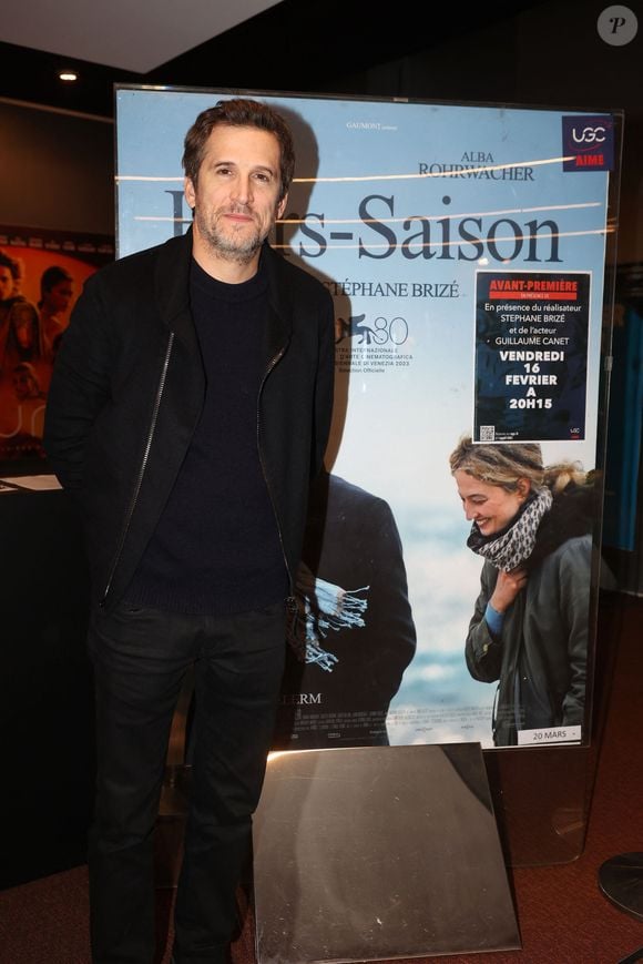 Guillaume Canet à l'avant-première du film "Hors-Saison" à l'UGC Ciné Cité de Bordeaux, France, le 16 février 2024. © Jean-Marc Lhomer/Bestimage