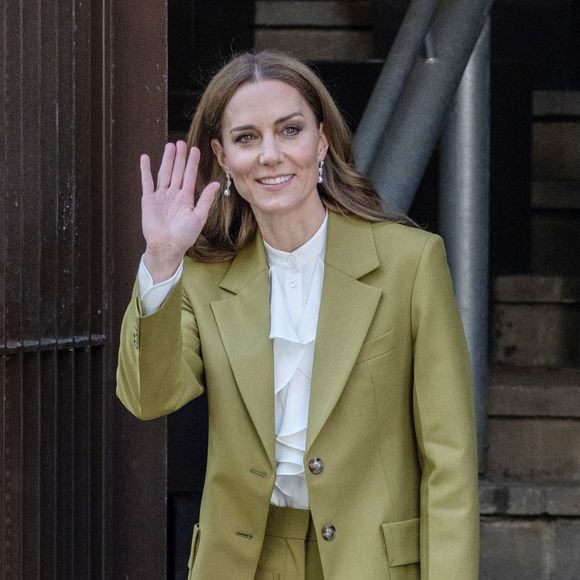 Kate Middleton a remis le prix Queen Elizabeth II du design britannique au British Fashion Council, dans le centre de Londres. Photo par Backgrid UK/ Bestimage