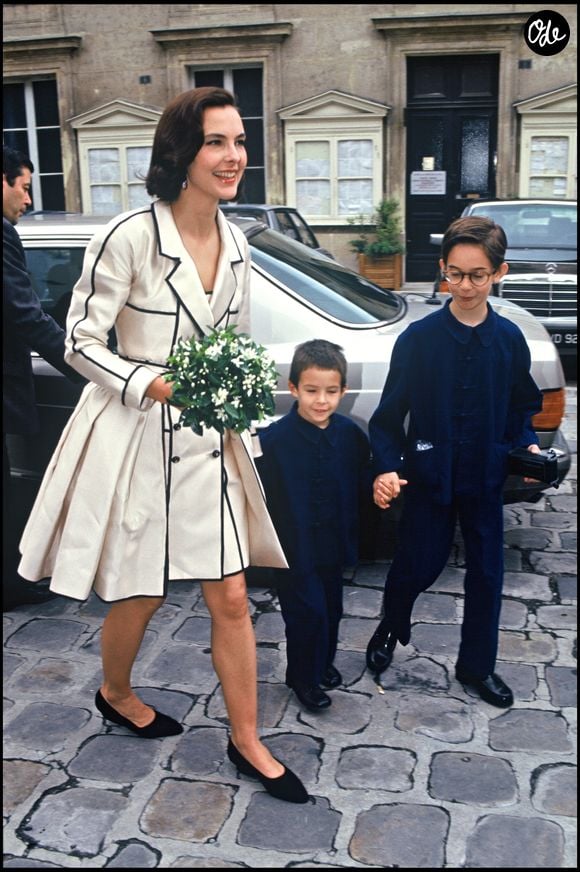 Dimitri Rassam et Louis Giacobetti ont travaillé ensemble sur plusieurs films.

Carole Bouquet et ses fils pour son mariage en 1981. AGENCE / BESTIMAGE