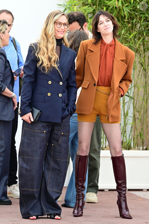 Charlotte Gainsbourg and Cécile de France pose during the screening of "L'affaire Marie-Claire" at the Palais des Festivals on Tuesday, May 18, 2026, during the 79th Cannes Film Festival. © Romain Doucelin /  Bestimage