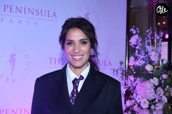 Laurie Cholewa lors de la soirée de gala du 10ème anniversaire de l’association "Les Bonnes Fées" à l’Hôtel The Peninsula Paris le 8 octobre 2025. 

© Rachid Bellak/Bestimage