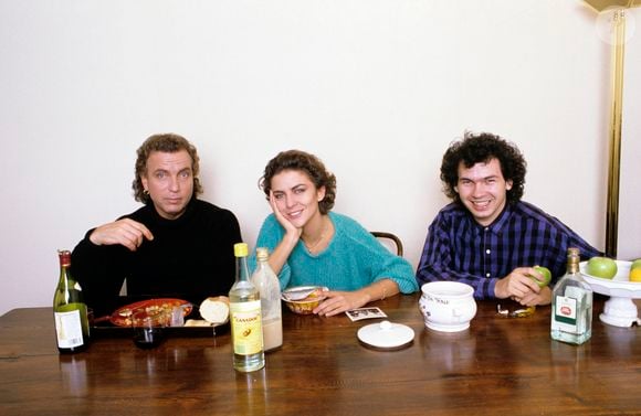 Archives - En France, au nord de Paris, chez eux, Bernard Lavilliers et Corinne Touzet en novembre 1986. © Michel MARIZY via Bestimage