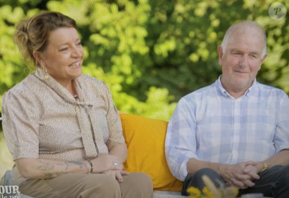Jean-Louis et Isabelle lors du bilan de L'amour est dans le pré