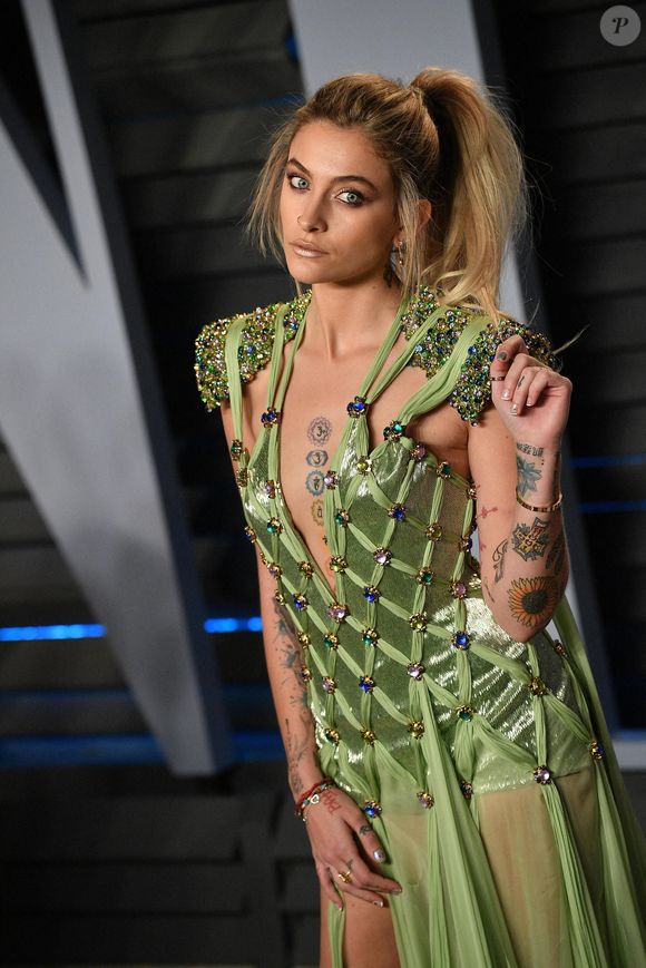 Paris Jackson à la 2018 Vanity Fair Oscar Party hosted by Radhika Jones held at the Wallis Annenberg Center for the Performing Arts on March 4, 2018, Los Angeles, Beverly Hills, CA, USA. Photo by DN Photography/ABACAPRESS.COM