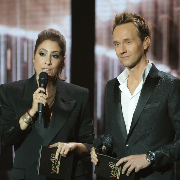 Léa Salamé et Cyril Féraud - Cérémonie de la 40ème édition des Victoires de la Musique à la Seine Musicale à Boulogne-Billancourt, France, le 14 février 2025. © Coadic Guirec/Bestimage