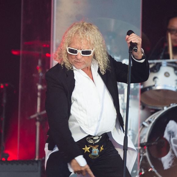 Michel Polnareff à la Fête de l'Huma en 2016 sur scène. Photo by Nasser Berzane/ABACAPRESS.COM