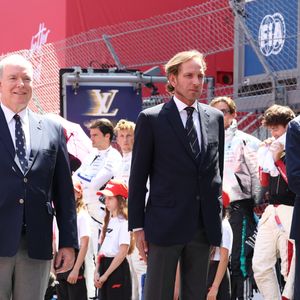 Le prince Albert II de Monaco, Andrea Casiraghi - Formula 1 Louis Vuitton Grand Prix de Monaco 2026 le 7 juin 2026. © Claudia Albuquerque/Bestimage