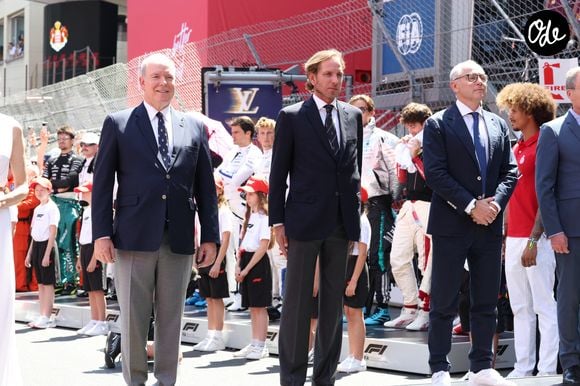 Le prince Albert II de Monaco, Andrea Casiraghi - Formula 1 Louis Vuitton Grand Prix de Monaco 2026 le 7 juin 2026. © Claudia Albuquerque/Bestimage