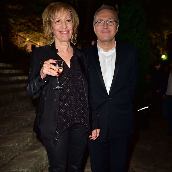 Exclusif - Catherine Barma et Laurent Ruquier à l'enregistrement de l'émission "On n'est pas couché" à la Villa Domergue lors du 69ème Festival International du Film de Cannes le 18 mai 2016. © Giancarlo Gorassini / Veeren / Bestimage