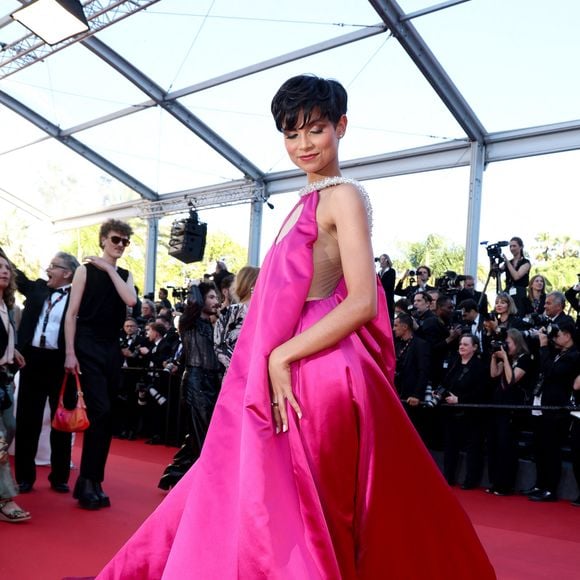 Eve Gilles, Miss France 2024 - Montée des marches du film " Marcello Mio " lors du 77ème Festival International du Film de Cannes, au Palais des Festivals à Cannes. Le 21 mai 2024.

© Jacovides-Moreau / Bestimage