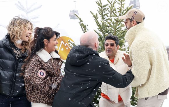 Elodie Fontan, Reem Kherici, Julien Arruti, Jamel Debbouze, Tarek Boudali au photocall du film "Marsupilami" lors du 29ème Festival International du Film de Comédie de l'Alpe d'Huez, France, le 22 janvier 2026. 

© Dominique Jacovides/Bestimage