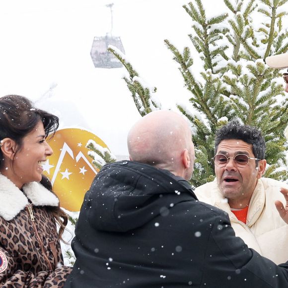 Elodie Fontan, Reem Kherici, Julien Arruti, Jamel Debbouze, Tarek Boudali au photocall du film "Marsupilami" lors du 29ème Festival International du Film de Comédie de l'Alpe d'Huez, France, le 22 janvier 2026. 

© Dominique Jacovides/Bestimage