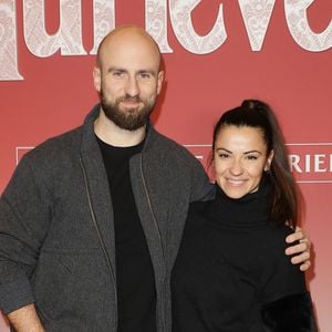 François Alu et sa compagne Denitsa Ikonomova - Avant-première du film "Hurlevent" au Grand Rex à Paris le 2 février 2026. © Coadic Guirec/Bestimage