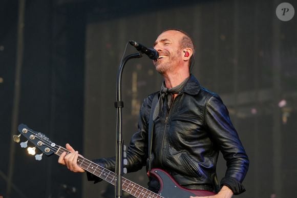 Calogero en concert lors de la "Fête de L'Humanité 2024" sur l'ex-base aérienne 217 au Plessis-Pâté le 15 septembre 2024. © Anne-Sophie Guebey/Bestimage