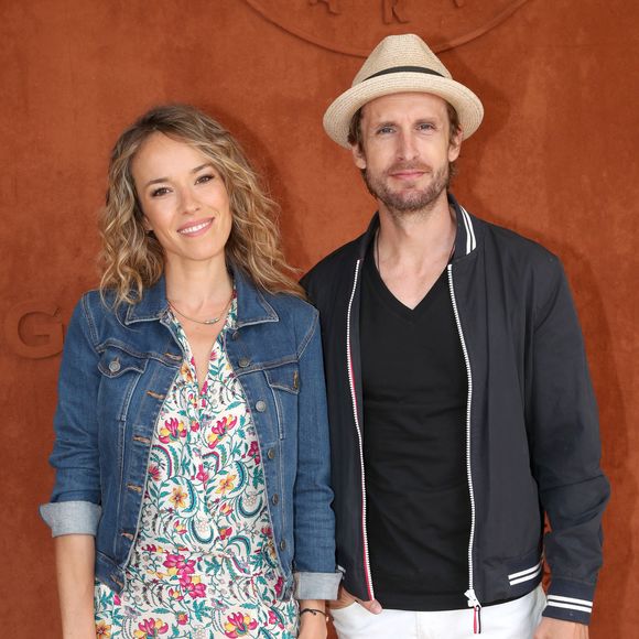 Elodie Fontan et son compagnon Philippe Lacheau au village (Jour 7) lors des Internationaux de France de Tennis de Roland Garros 2022 à Paris, France, le 28 mai 2022. © Bertrand Rindoff/Bestimage