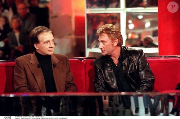 Johnny Hallyday et Michel Sardou dans Vivement Dimanche