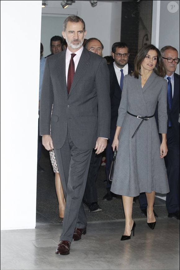 Le roi Felipe VI et la reine Letizia d’Espagne inaugurent l'exposition "Poetics of Democracy, Images and Counter-images of the Transition" à Madrid le 3 décembre 2018.

Photo : AGENCE / BESTIMAGE