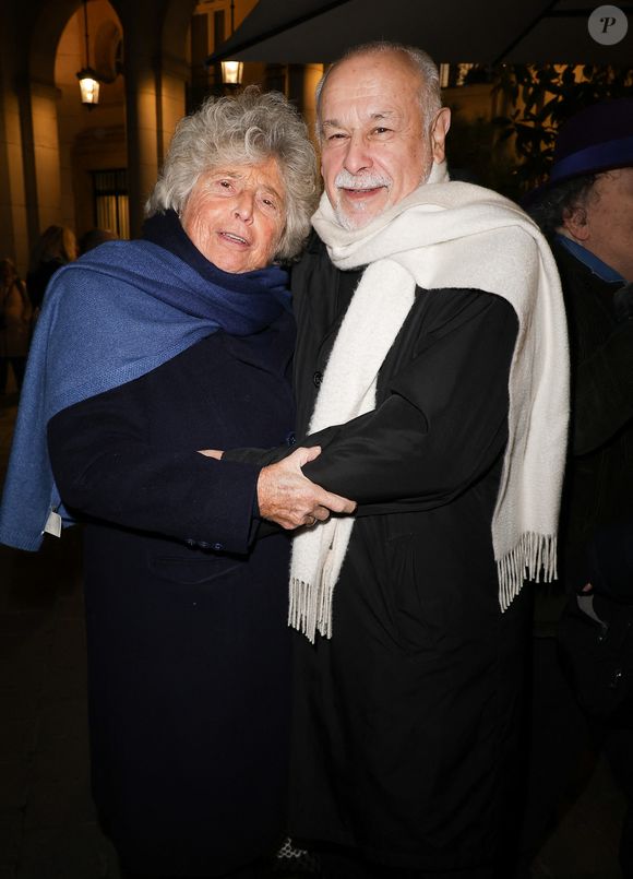 Jacqueline Franjou et Francis Perrin - Jacques Rouveyrollis à fêté ses 60 ans de Lumières au théâtre Edouard 7 à Paris le 14 décembre 2025. © Coadic Guirec / Bestimage