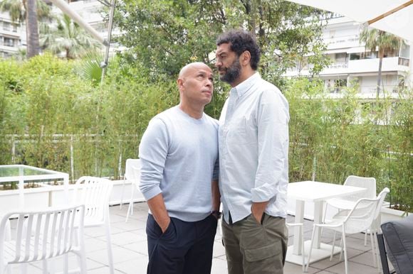 Exclusif - Rendez-vous avec Eric Judor et Ramzy Bedia lors de l'émission Brut Officiel au 76ème Festival de Cannes le 18 mai 2023. © Jack Tribeca / Bestimage