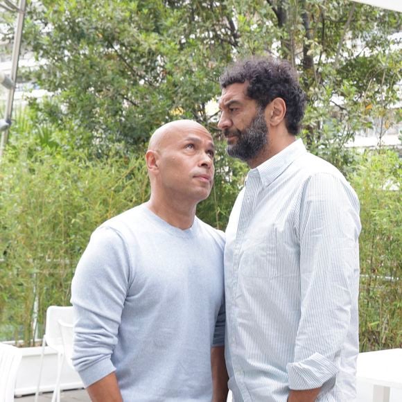 Exclusif - Rendez-vous avec Eric Judor et Ramzy Bedia lors de l'émission Brut Officiel au 76ème Festival de Cannes le 18 mai 2023. © Jack Tribeca / Bestimage