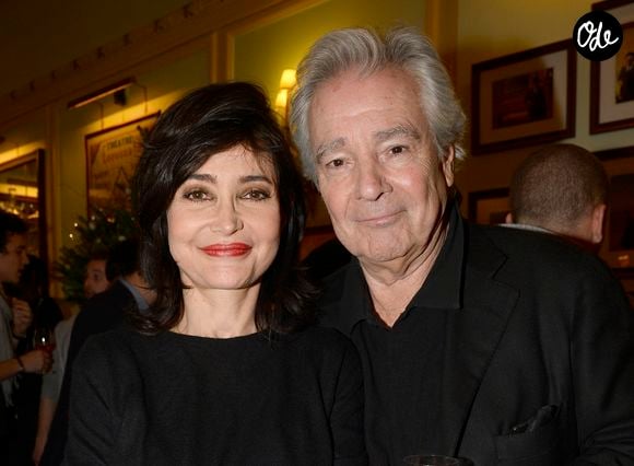 Evelyne Bouix et Pierre Arditi - 100ème de la pièce "Le Mensonge" au théâtre Édouard VII à Paris, le 11 décembre 2015. © Coadic Guirec/Bestimage