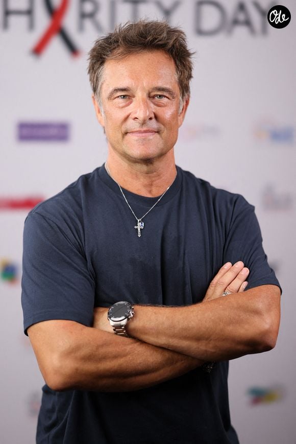 David Hallyday participe à la 22e édition de l'Aurel BGC Charity Day, organisée en hommage aux 658 employés de BGC décédés au World Trade Center le 11 septembre 2001, au siège d'Aurel BGC, rue Richelieu à Paris, le 11 septembre 2026, en France. Photo de Jérôme Domine/ABACAPRESS.COM