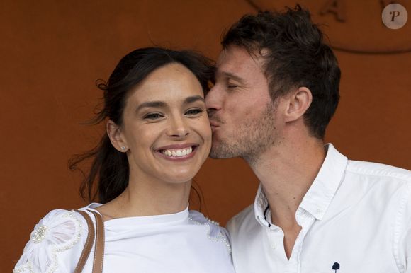 Marine Lorphelin (Miss France 2013) et son compagnon Stanislas Gruau au Village lors des Internationaux de France de Tennis de Roland Garros 2025 le 3 juin 2025 à Paris.  © Moreau / Jacovides / Bestimage