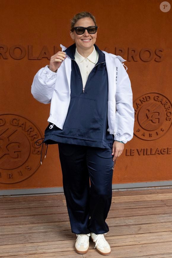 Laure Boulleau au village lors des Internationaux de France de Tennis de Roland Garros 2025. Paris, le 27 mai 2025. 
© Moreau / Jacovides / Bestimage