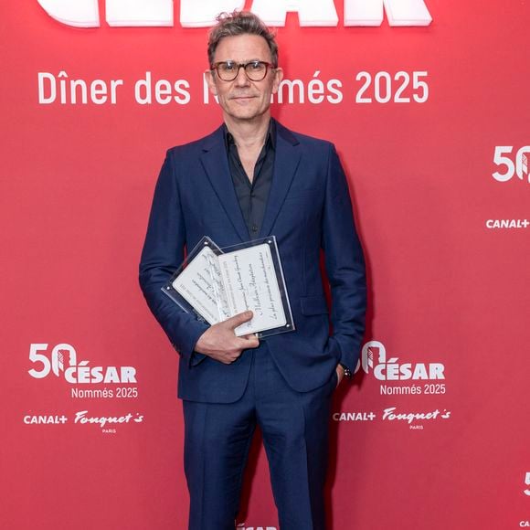 Michel Hazanavicius - Photocall du dîner des nommés 2025 pour la cérémonie des Cesar au Fouquet's à Paris le 10 février 2025 © Olivier Borde /Bestimage
