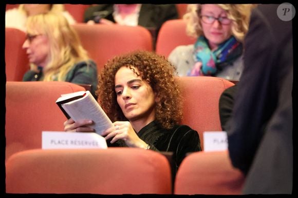 Leïla Slimani - Rachida Dati, ministre de la Culture, se rend à la Cinémathèque française à l'occasion de la célébration des 130 ans de la naissance du cinéma à Paris le 10 mars 2025. © Alain Guizard/Bestimage