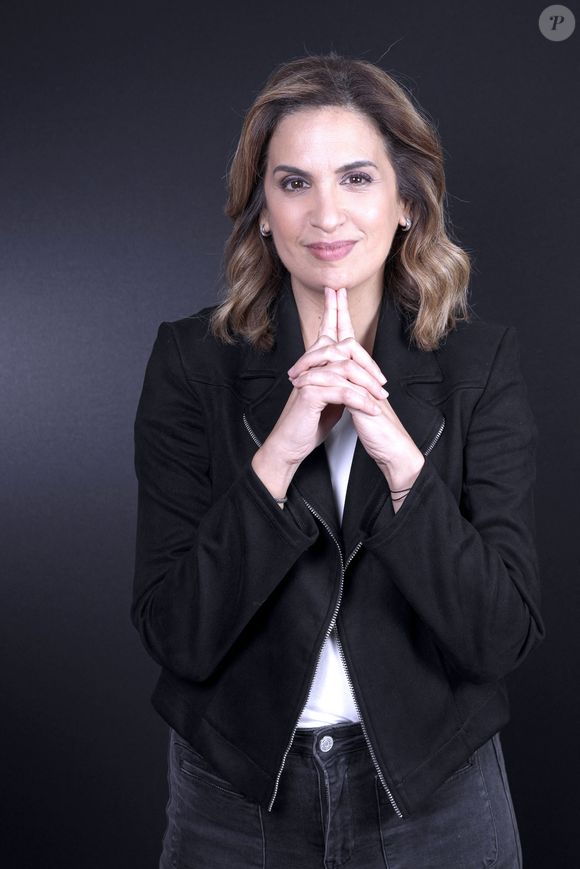 Exclusif - Portrait de Sonia Mabrouk lors de l'enregistrement de l'émission "Chez Jordan de Luxe" à Paris. Le 16 octobre 2024
© Cédric Perrin / Bestimage