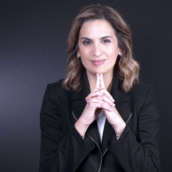Exclusif - Portrait de Sonia Mabrouk lors de l'enregistrement de l'émission "Chez Jordan de Luxe" à Paris. Le 16 octobre 2024
© Cédric Perrin / Bestimage