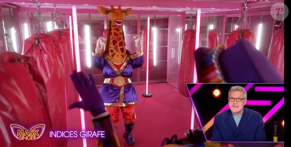 La Girafe lors du lancement de "Mask Singer 2025", le 2 mai, sur TF1