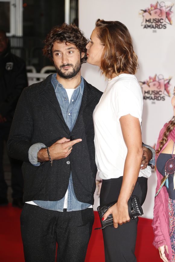 Laure Manaudou et Jérémy Frérot - Arrivées à la 17ème cérémonie des NRJ Music Awards 2015 au Palais des Festivals à Cannes, le 7 novembre 2015. © Christophe Aubert via Bestimage