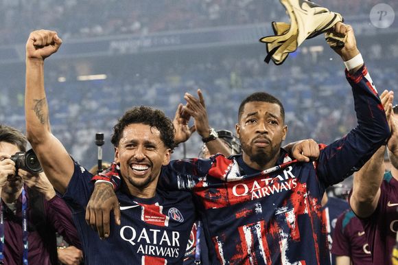 Le PSG remporte la Ligue Des Champions 2025, pour la première fois de son histoire, face à l'Inter Milan (5-0) à l'Allianz Arena de Munich, le 31 mai 2025.
© Cyril Moreau/Bestimage