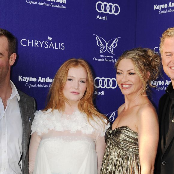 James Van Der Beek, Kimberly Brook, actrice, Rebecca Gayheart-Dane et Eric Dane - Cérémonie Chrysalis Butterfly Ball à Los Angeles le 7 juin 2014. JLPPA / Bestimage