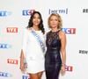 Et de nous glisser au détour d'une anecdote le conseil qui lui avait été donné avant le grand sacre.
Vaimalama Chaves (Miss France 2019) et Sylvie Tellier - Soirée de rentrée 2019 de TF1 au Palais de Tokyo à Paris, le 9 septembre 2019. © Pierre Perusseau/Bestimage