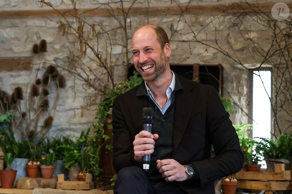 Le prince William, prince de Galles, recontre des agriculteurs du duché de Cornouailles, à Pensford le 26 mars 20025. © Darren Staples/Pool/ Julien Burton via Bestimage