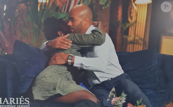 Keyn et Jennifer lors du bilan de "Mariés au premier regard 2025", épisode du 12 mai, sur M6