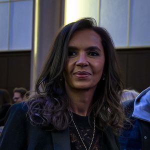 Karine Le Marchand - Meeting de solidarité avec le peuple iranien "Iran, silence on tue !" à la Maison de la Chimie à Paris le 9 février 2026. © Vicenzo Arnone/Bestimage