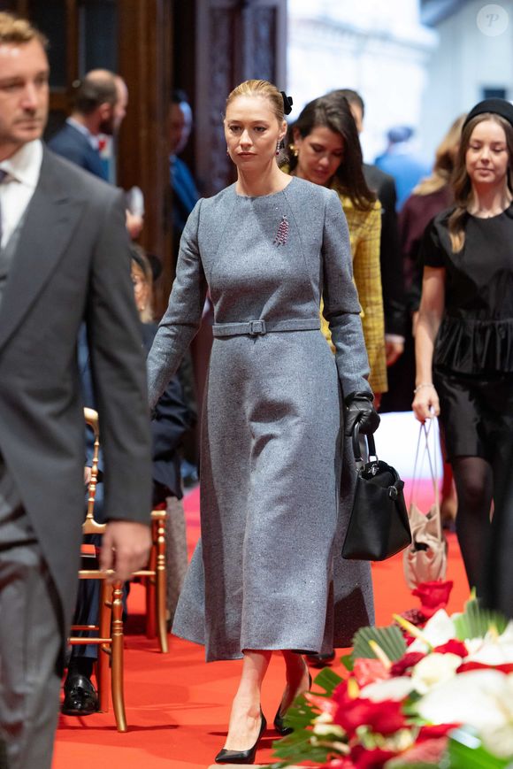 Beatrice Borromeo lors de la messe en la cathédrale Notre-Dame-immaculée de Monaco le jour de la fête nationale à Monaco le 19 novembre 2025.

© Olivier Huitel / Pool Monaco / Bestimage