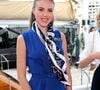 Maria Carolina n'a pas hésité à faire la promotion d'une véritable institution locale : le mythique glacier Barbarac.

Exclusif - Les princesses Maria Carolina de Bourbon des Deux Siciles lors de la cérémonie d'intronisation des nouveaux membres du Yacht Club de Monaco, le 23 juin 2025. © Bruno Bebert/Bestimage