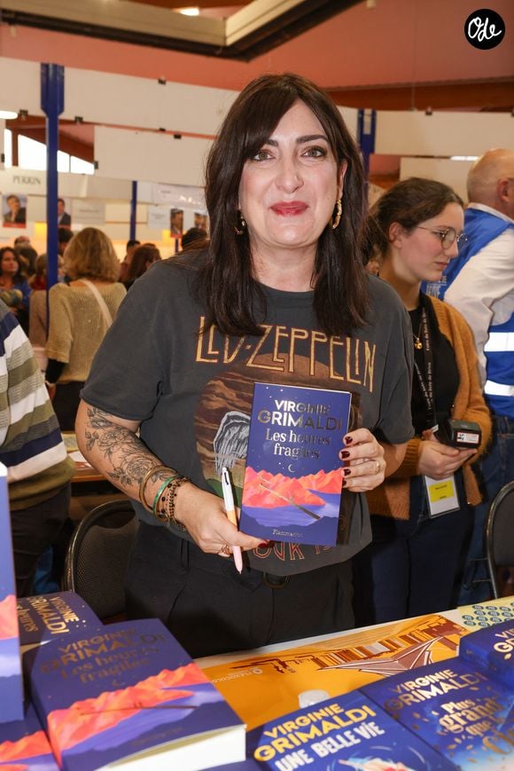 Virginie Grimaldi  à la Hall Georges Brassens de Brive-la-Gaillarde pour la 43 ème Foire du Livre de Brive, le 8 novembre 2025. © Jean-Marc Lhomer/Bestimage
