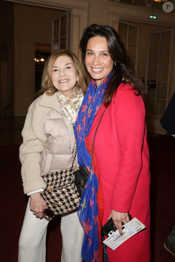 Exclusif -  Nicole Calfan et Marie Fugain - 50ème de la pièce "Lyly" avec M. Bernier et F. Perrin au théâtre de Paris le 27 mars 2025. © Coadic Guirec/Bestimage