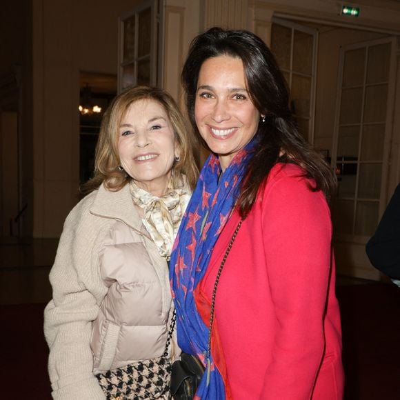 Exclusif -  Nicole Calfan et Marie Fugain - 50ème de la pièce "Lyly" avec M. Bernier et F. Perrin au théâtre de Paris le 27 mars 2025. © Coadic Guirec/Bestimage