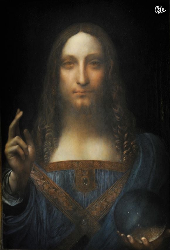 Une peinture de Léonard de Vinci sera mise aux enchères pour 100 millions de dollars par Christie's, le 15 novembre prochain, à New York le 5 novembre 2017. Fait rarissime : le dernier tableau du peintre italien Léonard de Vinci dans les mains d'un collectionneur privé sera vendu lors d'enchères organisées par Christie's, qui estime son prix à 100 millions de dollars environ. "Salvator Mundi" ("Le sauveur du monde"), tableau d'une finesse extrême qui représente le Christ en tenue bleue, a longtemps été considéré comme une copie, avant que des experts n'attestent de son authenticité. Agence - Bestimage