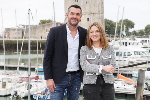 Arnaud Ducret, Emilie Dequenne - Photocall "Un Homme Ordinaire" lors de la 21ème édition du Festival de la Fiction TV de la Rochelle, le 12 septembre 2019. ©Patrick Bernard / Bestimage