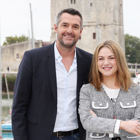 Arnaud Ducret, Emilie Dequenne - Photocall "Un Homme Ordinaire" lors de la 21ème édition du Festival de la Fiction TV de la Rochelle, le 12 septembre 2019. ©Patrick Bernard / Bestimage