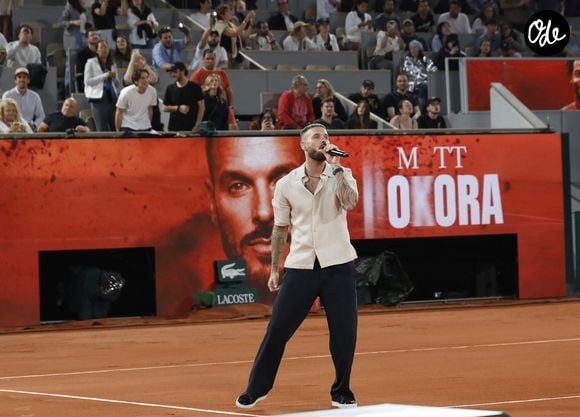 Matt Pokora - Soirée "Gael & Friends" à Roland Garros sur le court Philippe Chatrierà Paris le 21 mai 2026. © Marc Ausset-Lacroix/Bestimage